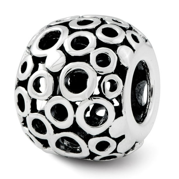 Sterling Silver Reflections Circles Bali Bead Sterling Silver Reflections Circles Bali Bead